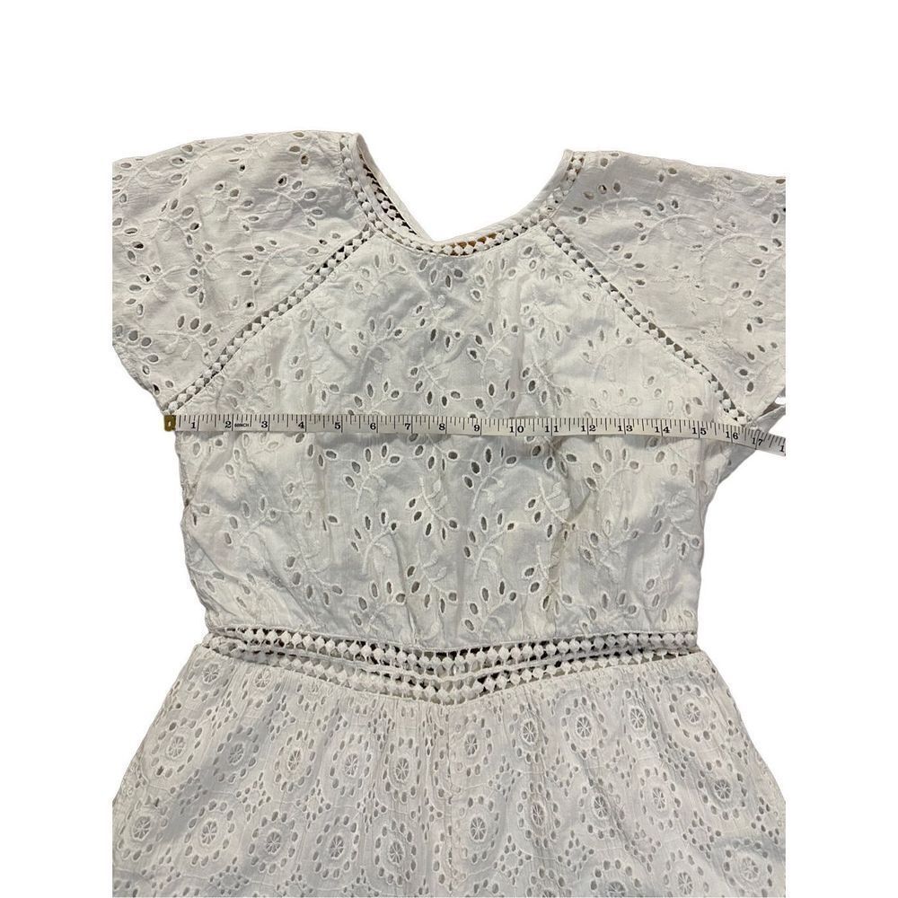 Tularosa Revolve Milk white eyelet lace cutout back Brynn romper sz Small - Picture 7 of 12